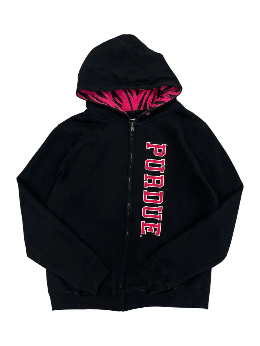 Y2K 2000s Purdue Embroidered Hooded Sweatshirt - L Hammered Threads