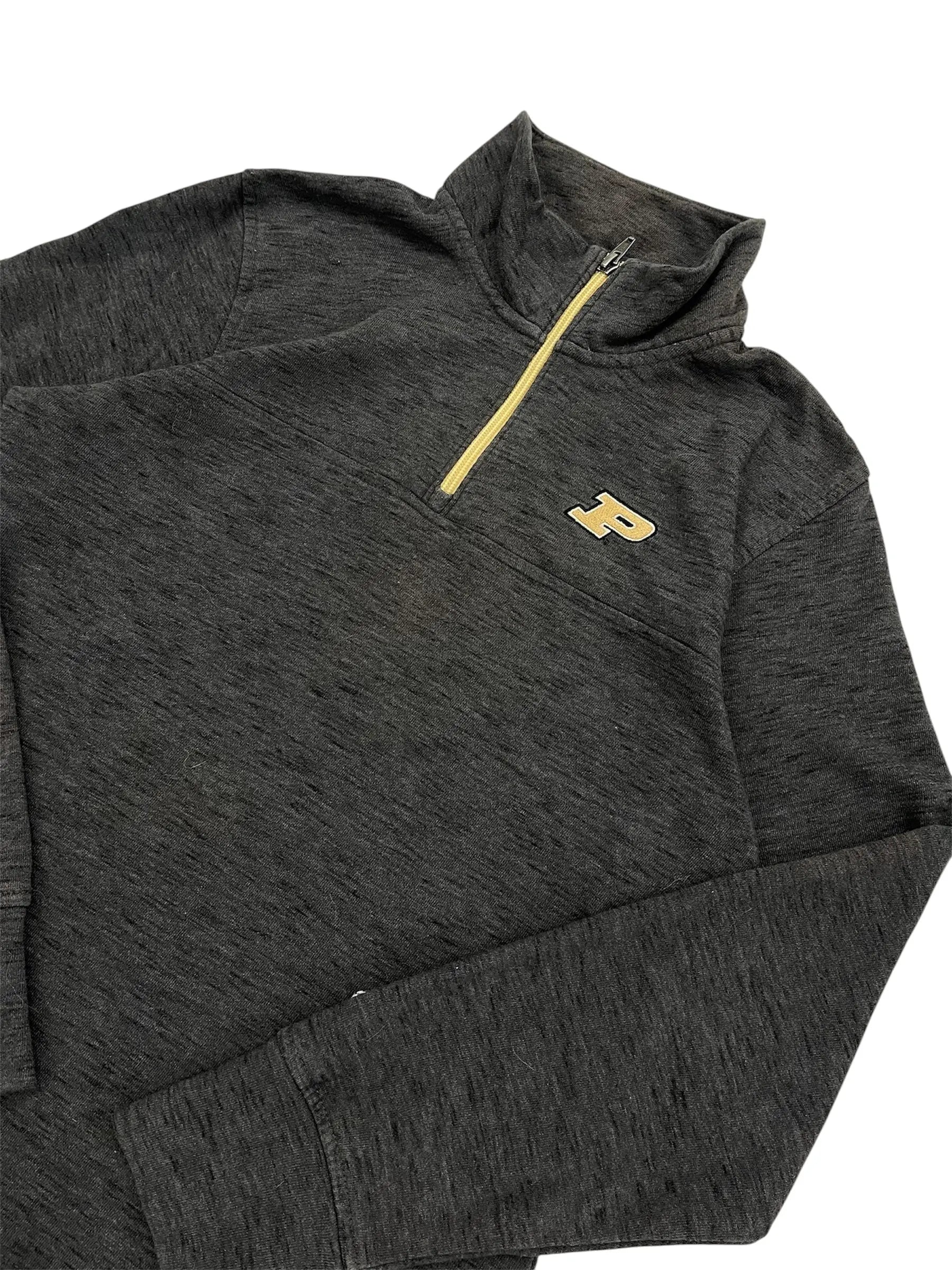 New Age Purdue Embroidered 1/4 Zip Pullover - S Hammered Threads
