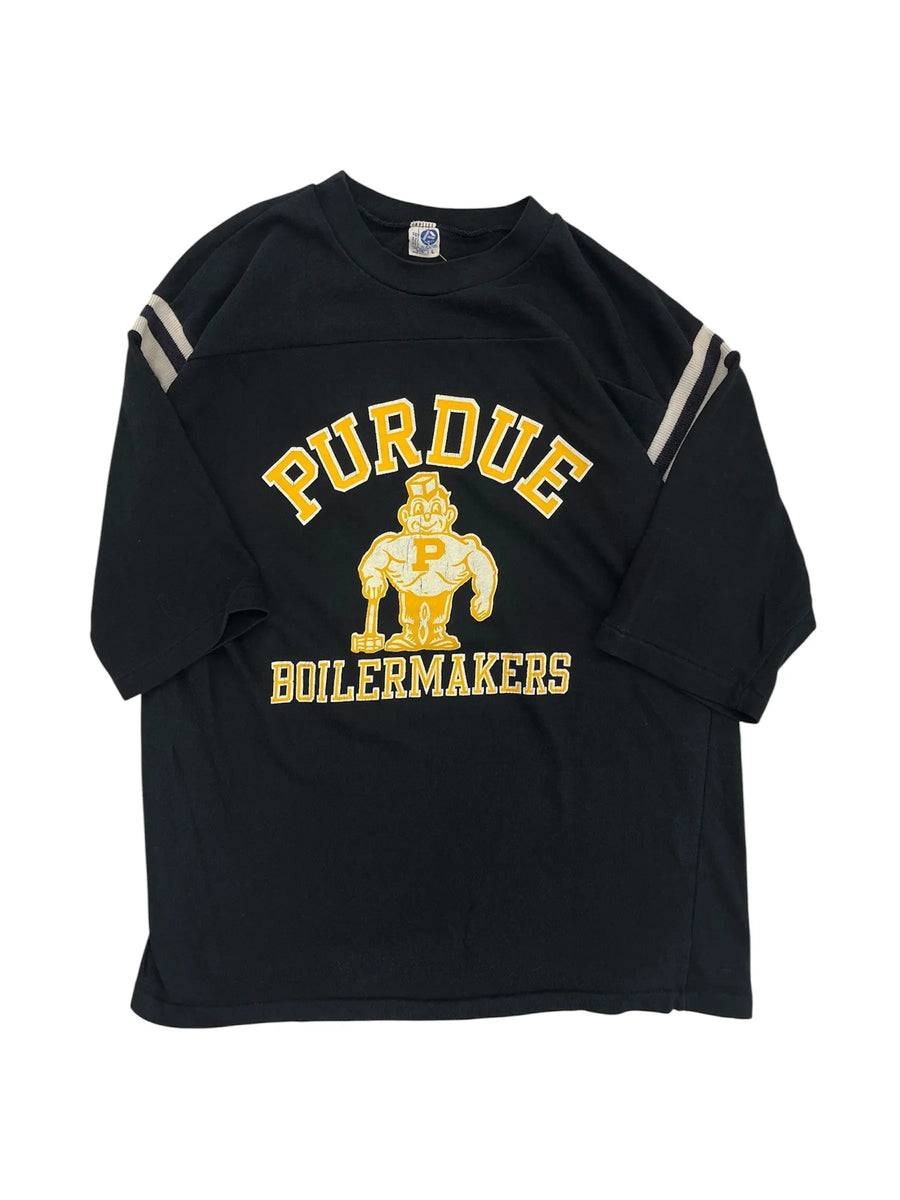 Vintage 80s Purdue Pete Boilermakers Graphic Tshirt - M Hammered Threads