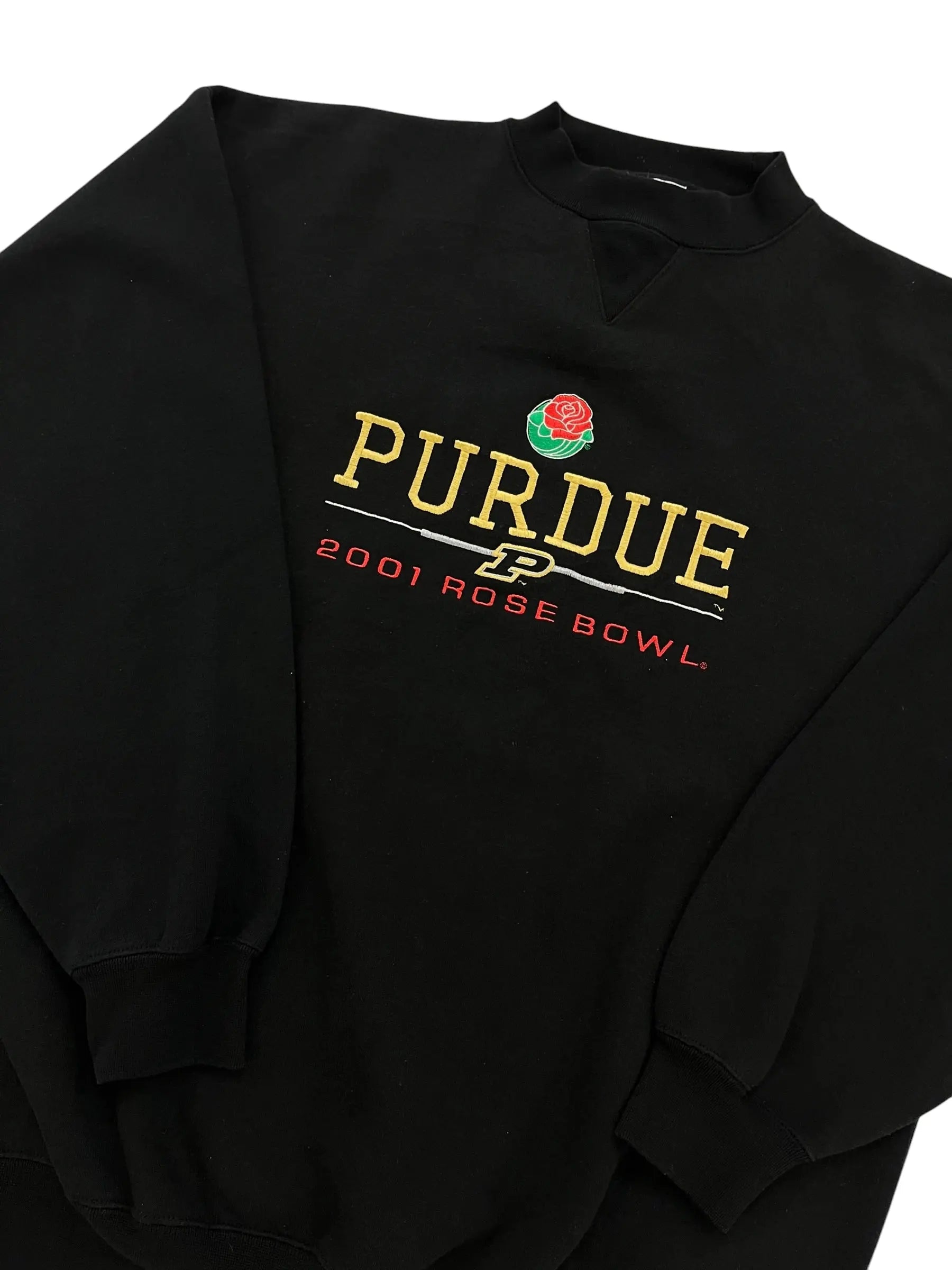Vintage 2001 Purdue Rose Bowl Embroidered Crewneck Sweatshirt - L Hammered Threads