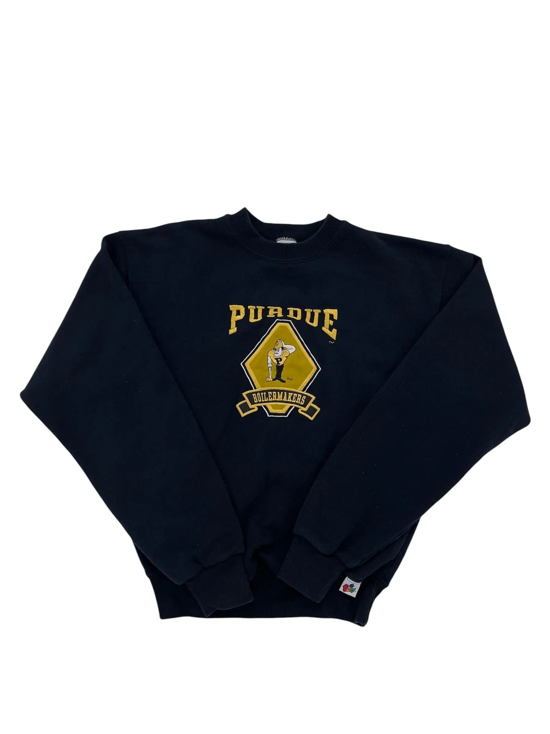 Vintage 90s Purdue Embroidered Crewneck Sweatshirt - Youth XL 18/20 Hammered Threads