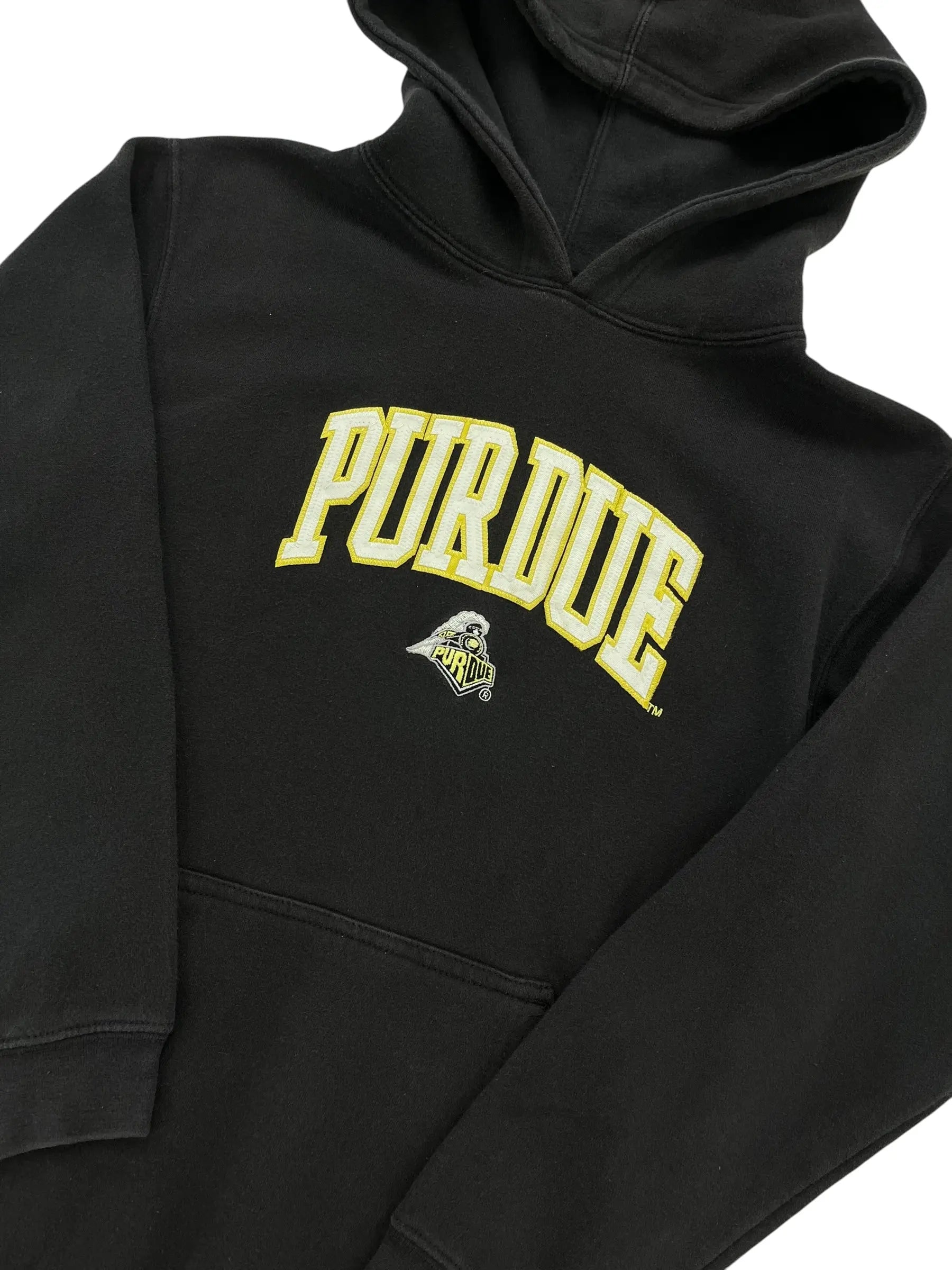 Vintage Y2K 2000s Purdue Embroidered Hooded Sweatshirt - Youth L Hammered Threads