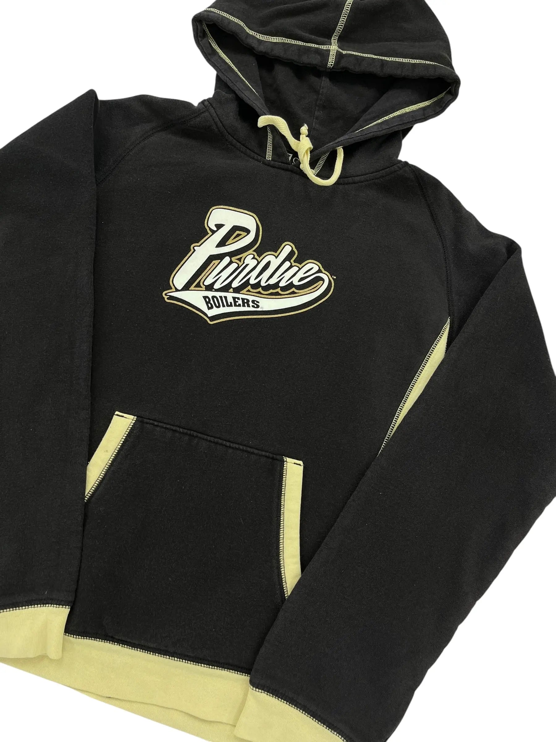 Vintage Y2K Purdue Hooded Sweatshirt - Youth M Hammered Threads