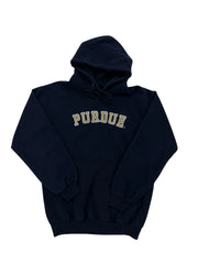 Vintage 2000s Purdue Hooded Sweatshirt - Youth Small Hammered Threads