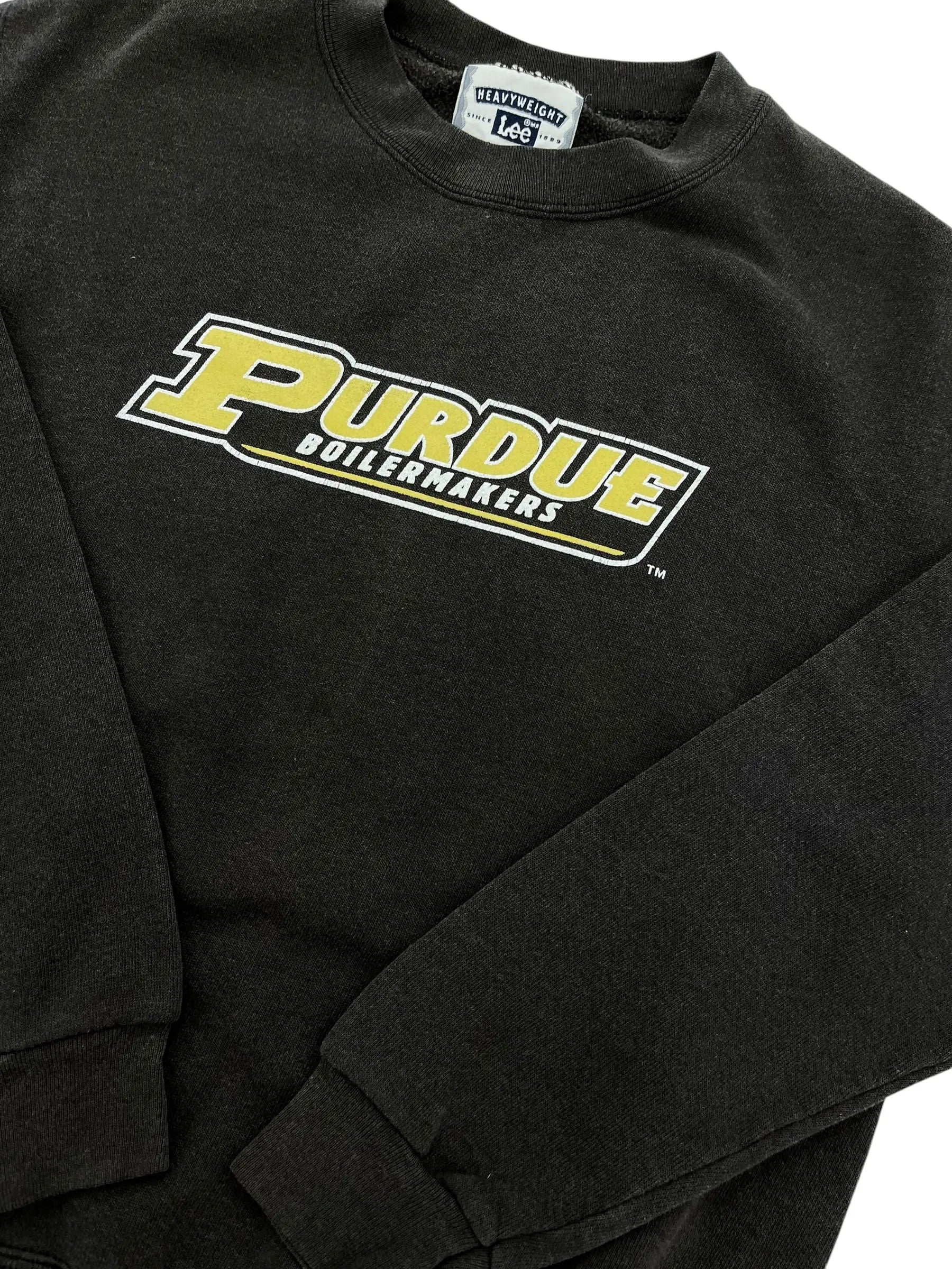 Vintage 90s Purdue Boilermakers Crewneck Sweatshirt - Youth L Hammered Threads