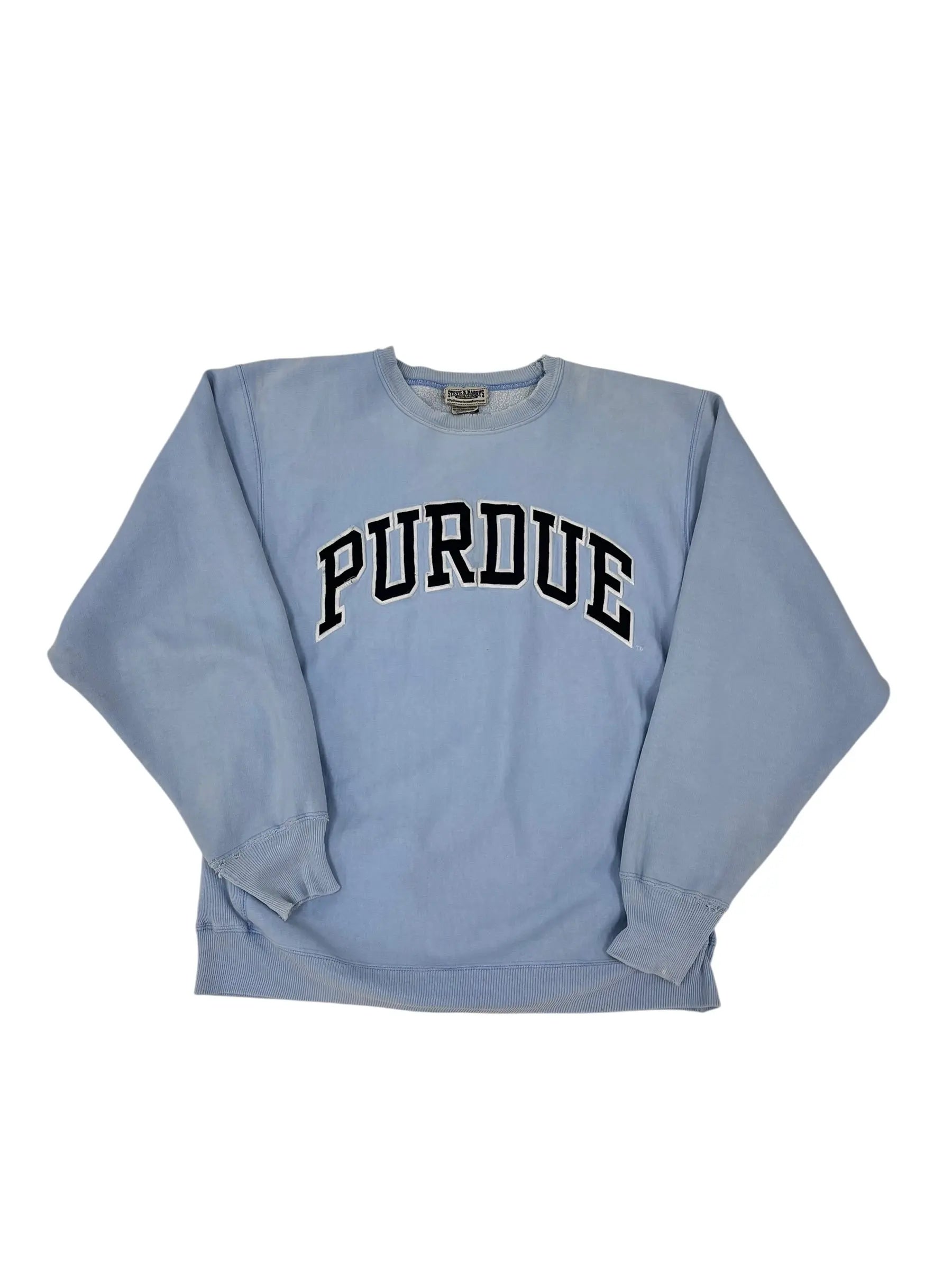 Vintage 90s Purdue Embroidered Crewneck Sweatshirt - L Hammered Threads