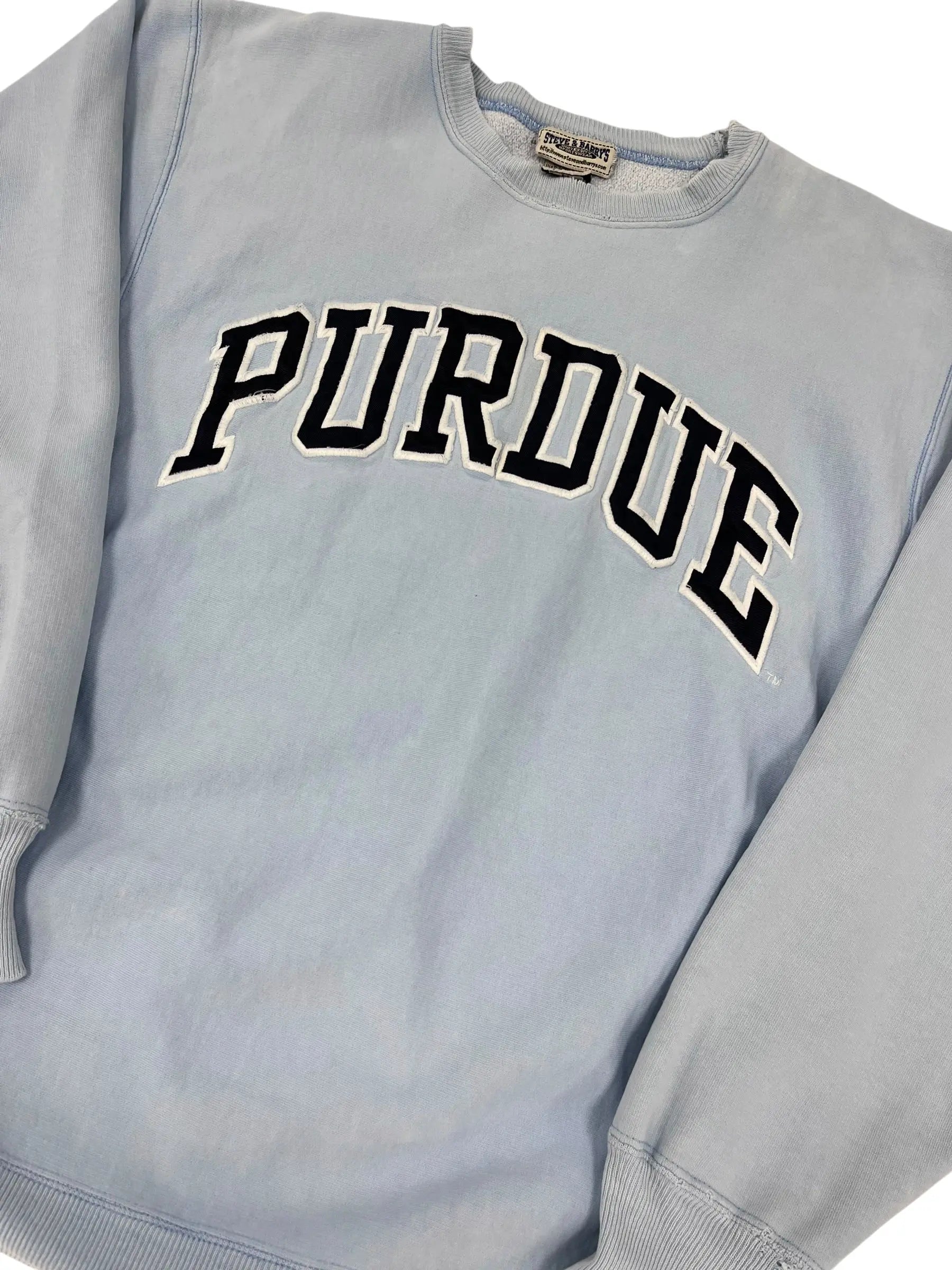 Vintage 90s Purdue Embroidered Crewneck Sweatshirt - L Hammered Threads