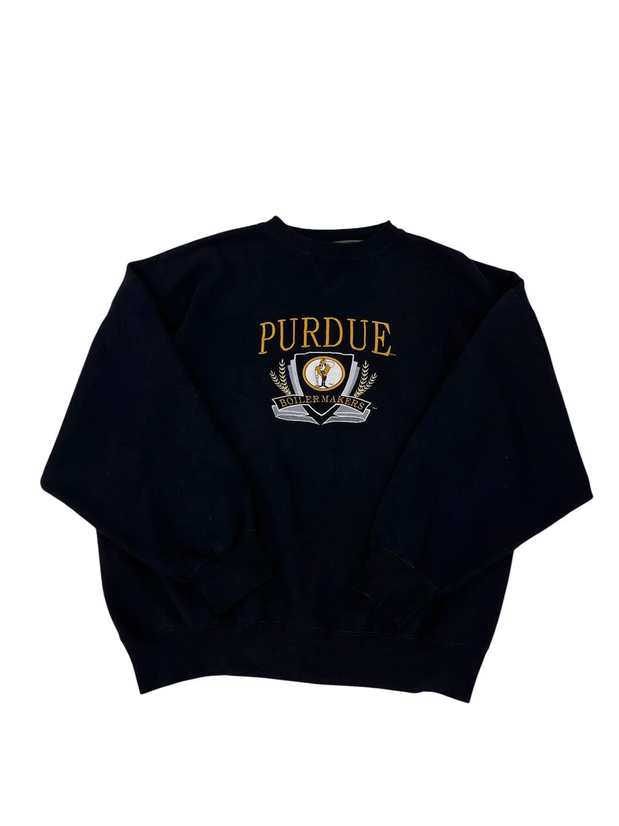 Vintage 90s Purdue Embroidered Crewneck Sweatshirt - XXL Hammered Threads