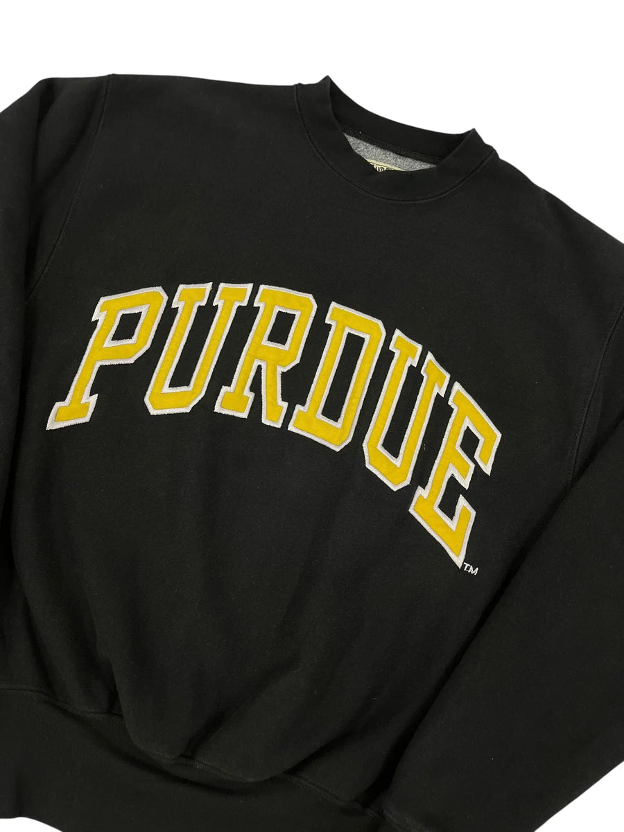 Vintage Y2K Purdue Embroidered Crewneck Sweatshirt - L Hammered Threads