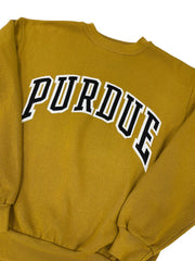 Vintage 90s Purdue Embroidered Crewneck Sweatshirt - L Hammered Threads