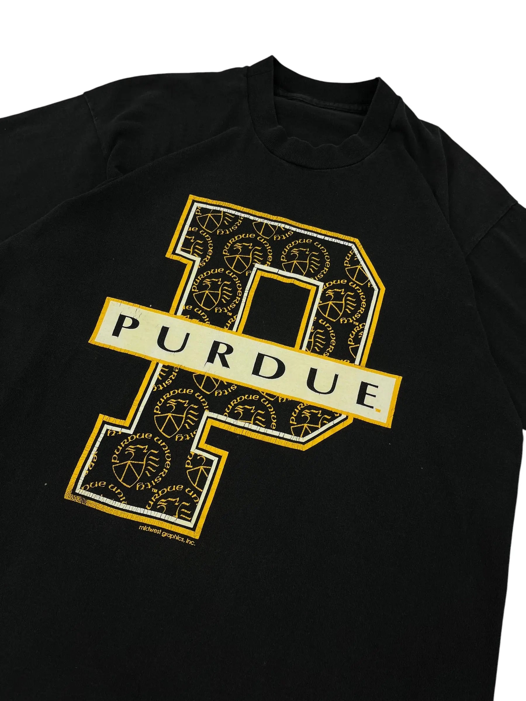 Vintage 90s Purdue Tshirt - L Hammered Threads