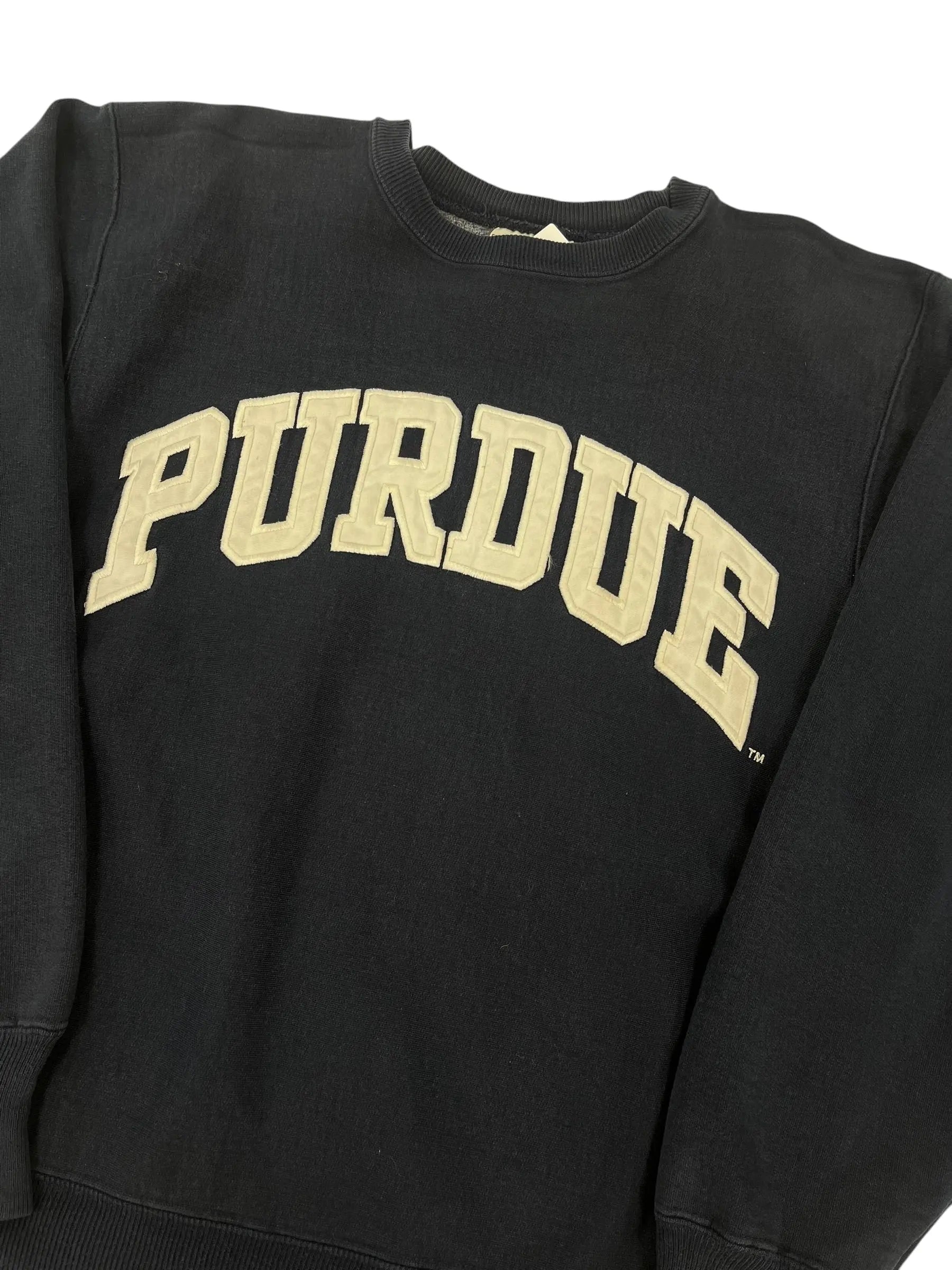 Vintage 90s Purdue Embroidered Crewneck Sweatshirt - L Hammered Threads