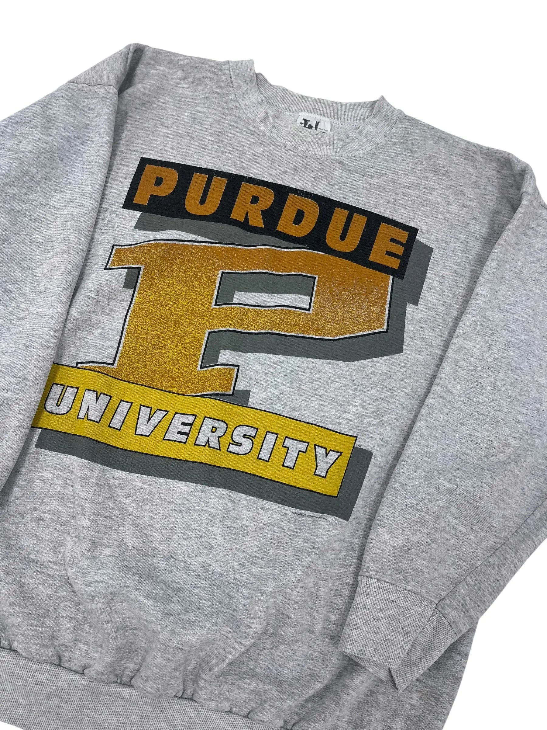 Vintage 90s Purdue University Crewneck Sweatshirt - XL Hammered Threads