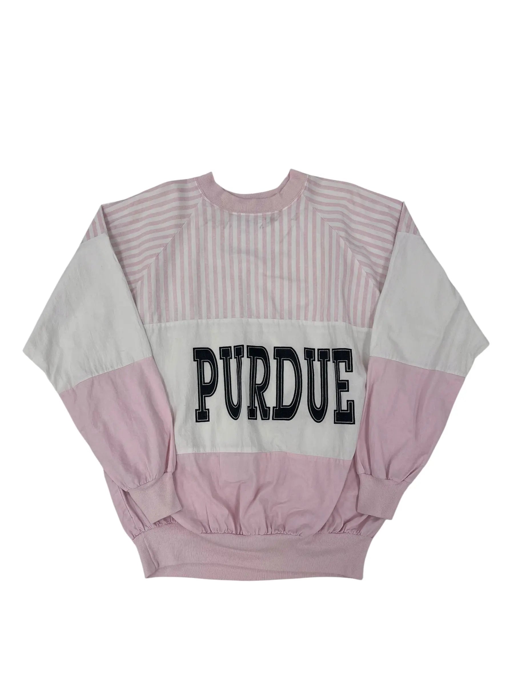Vintage 90s Purdue Pink Crewneck Sweatshirt - L Hammered Threads