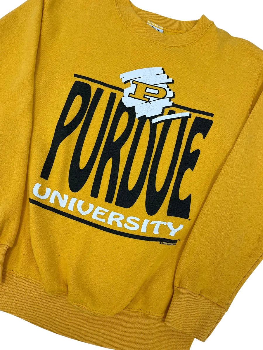 Vintage 90s Purdue University Crewneck Sweatshirt - M Hammered Threads