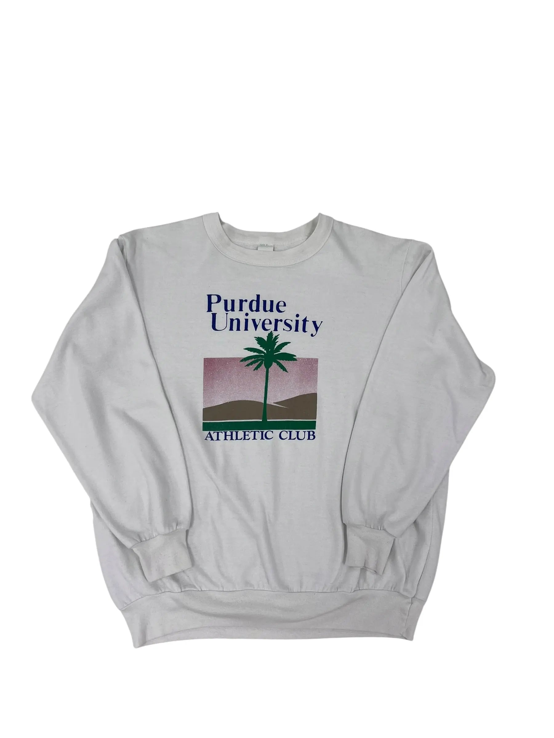 Vintage 80s Purdue University Athletic Club Crewneck Sweatshirt - L Hammered Threads