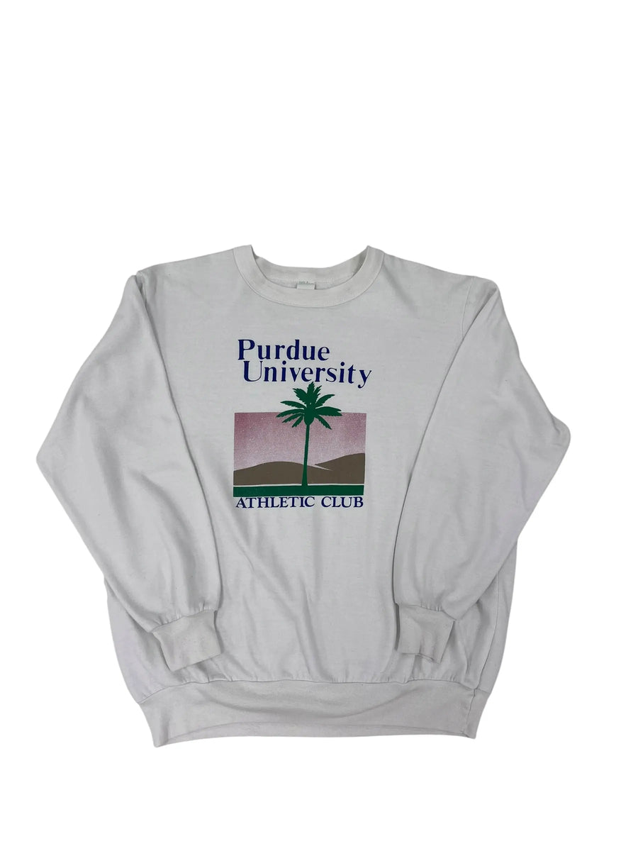 Vintage 80s Purdue University Athletic Club Crewneck Sweatshirt - L Hammered Threads