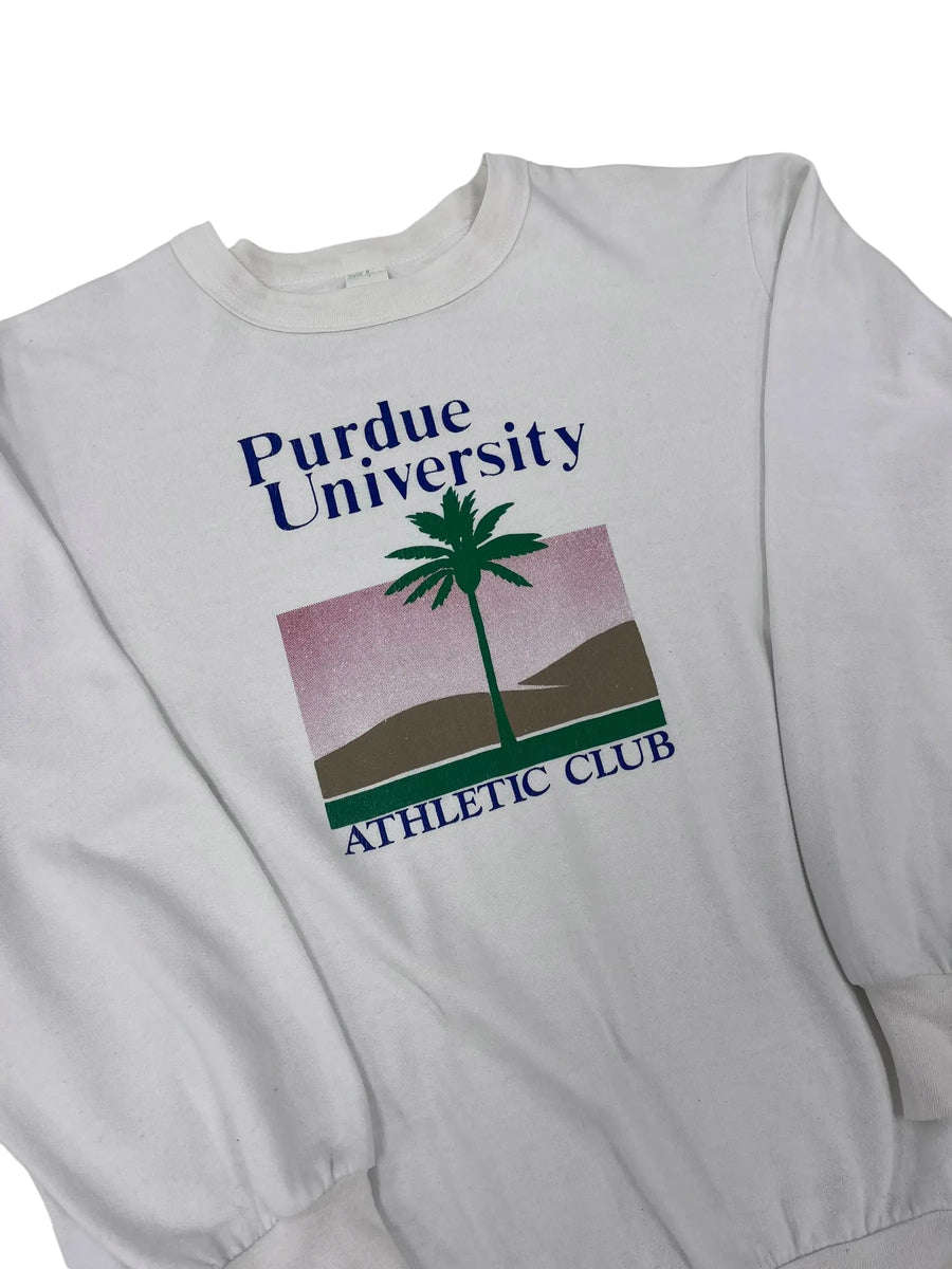 Vintage 80s Purdue University Athletic Club Crewneck Sweatshirt - L Hammered Threads