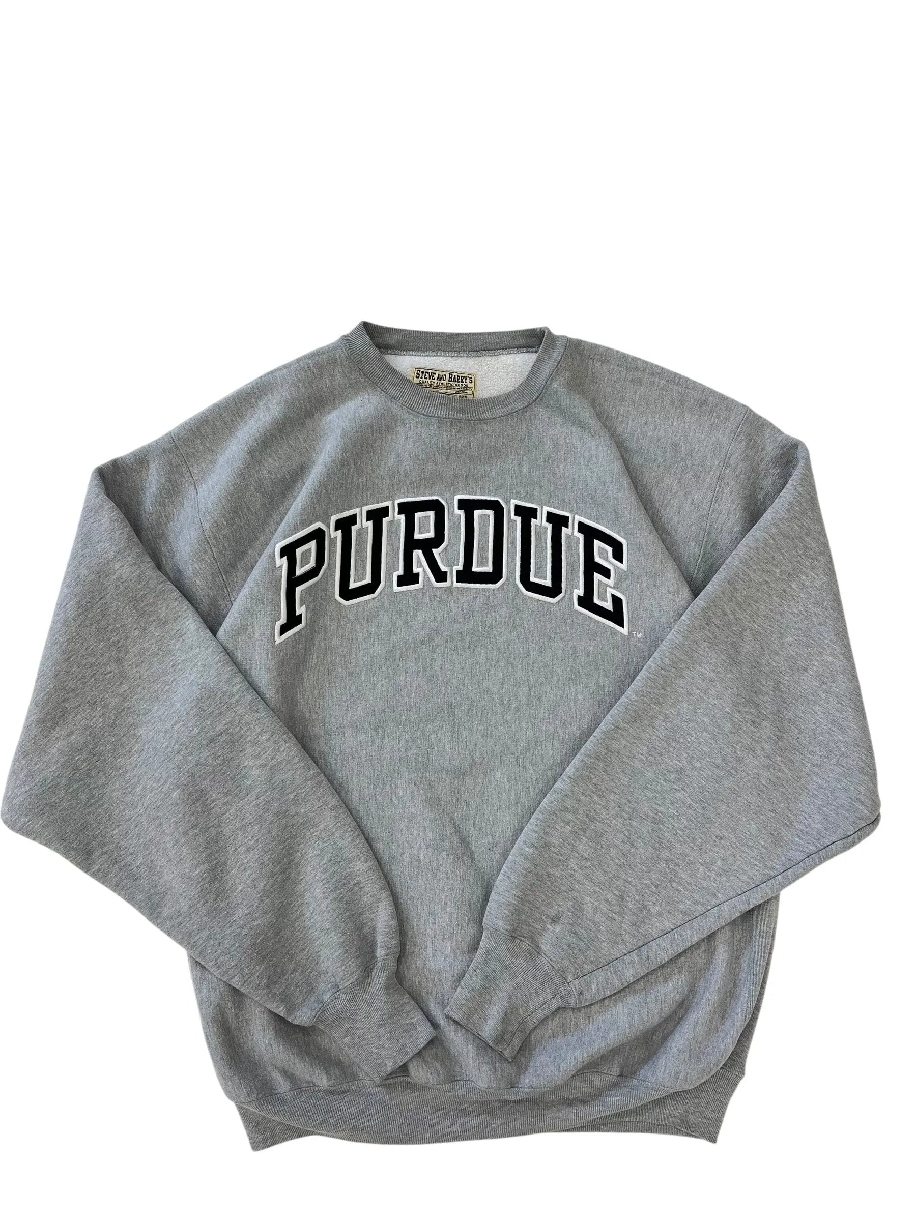 Y2K 2000s Purdue Embroidered Crewneck Sweatshirt - XL Hammered Threads