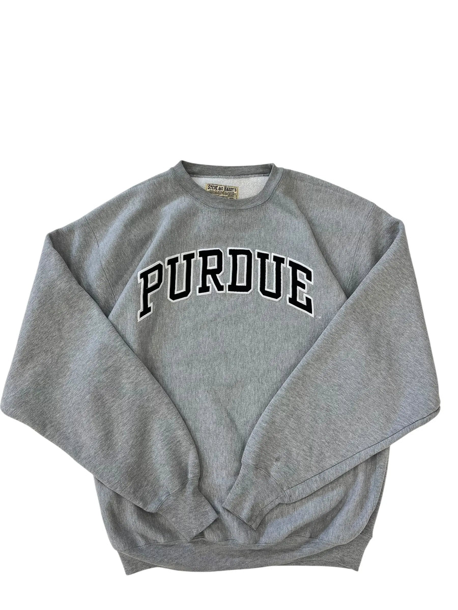 Y2K 2000s Purdue Embroidered Crewneck Sweatshirt - XL Hammered Threads