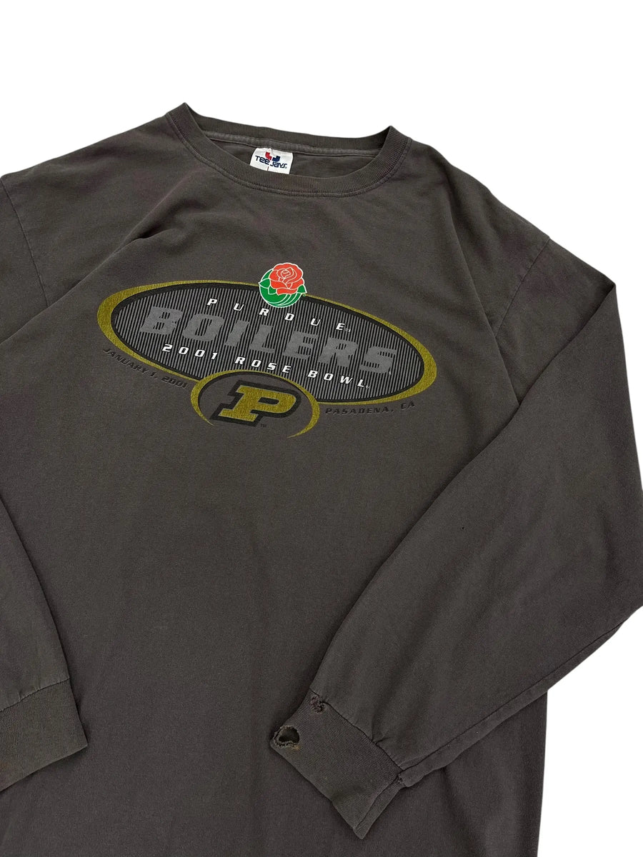 2001 Purdue Boilers Rose Bowl Graphic Long Sleeve Shirt - L Hammered Threads