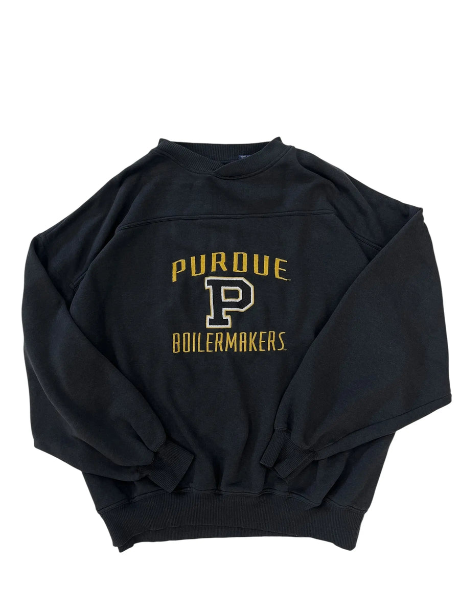 Vintage 90s Purdue Boilermakers Embroidered Crewneck Sweatshirt - XL Hammered Threads