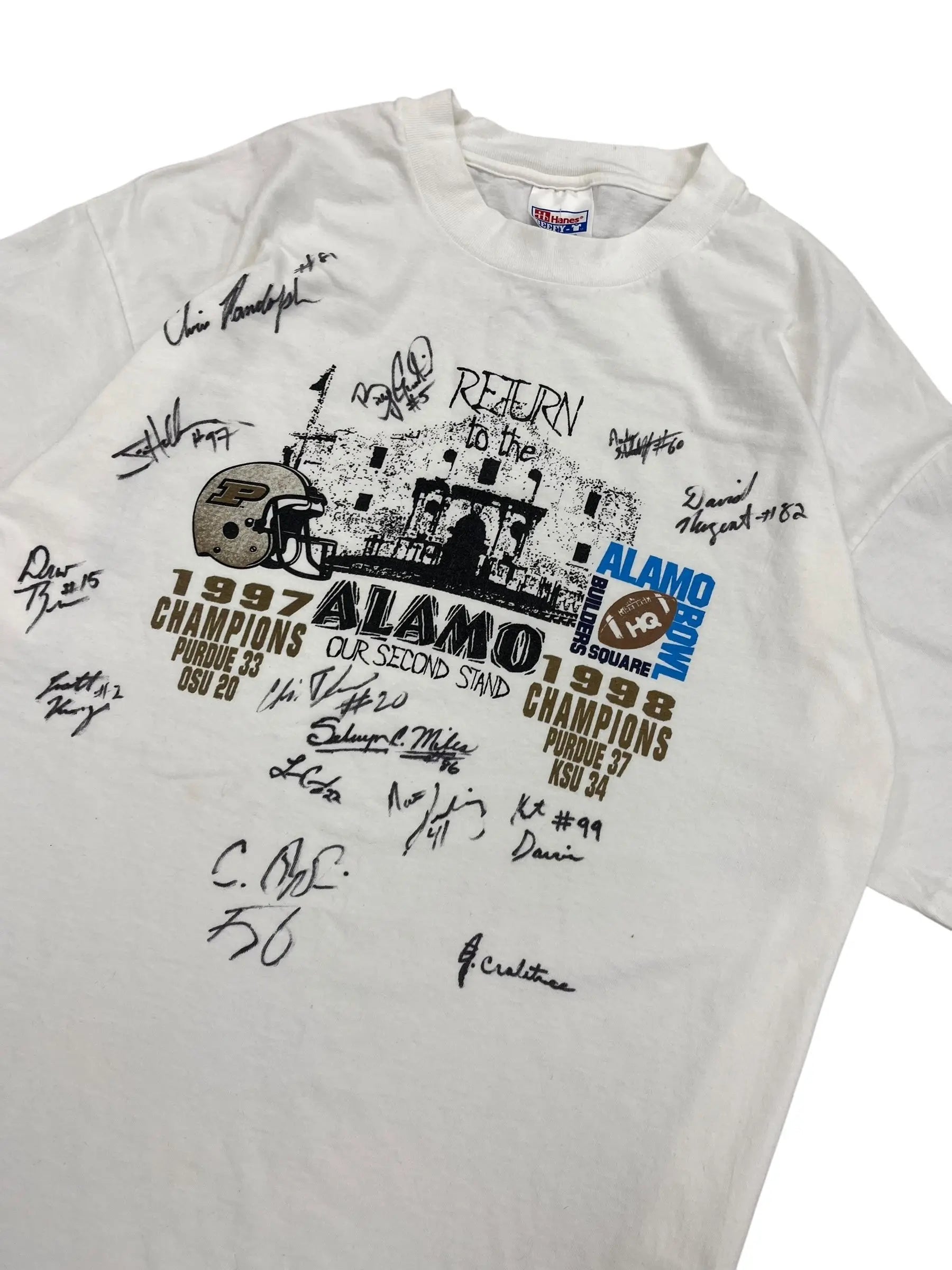 1997 Purdue Alamo Bowl Football Graphic Tshirt - XL Hammered Threads