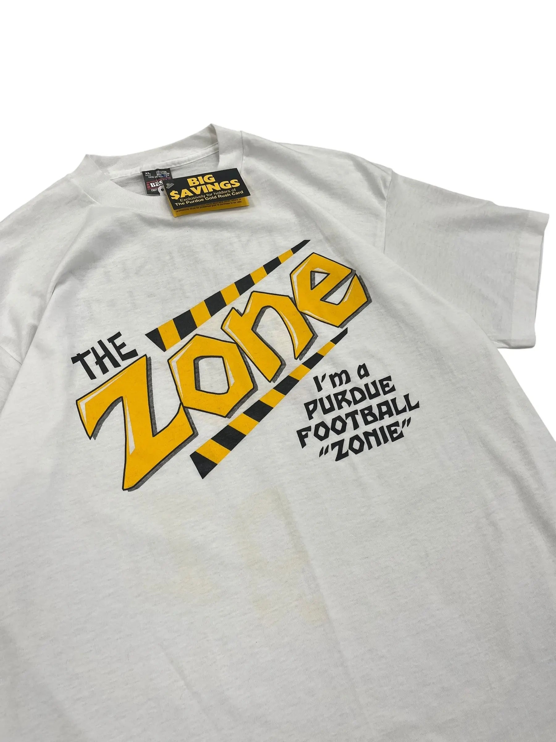 Vintage 90s Purdue Football Graphic Tshirt - XL Hammered Threads