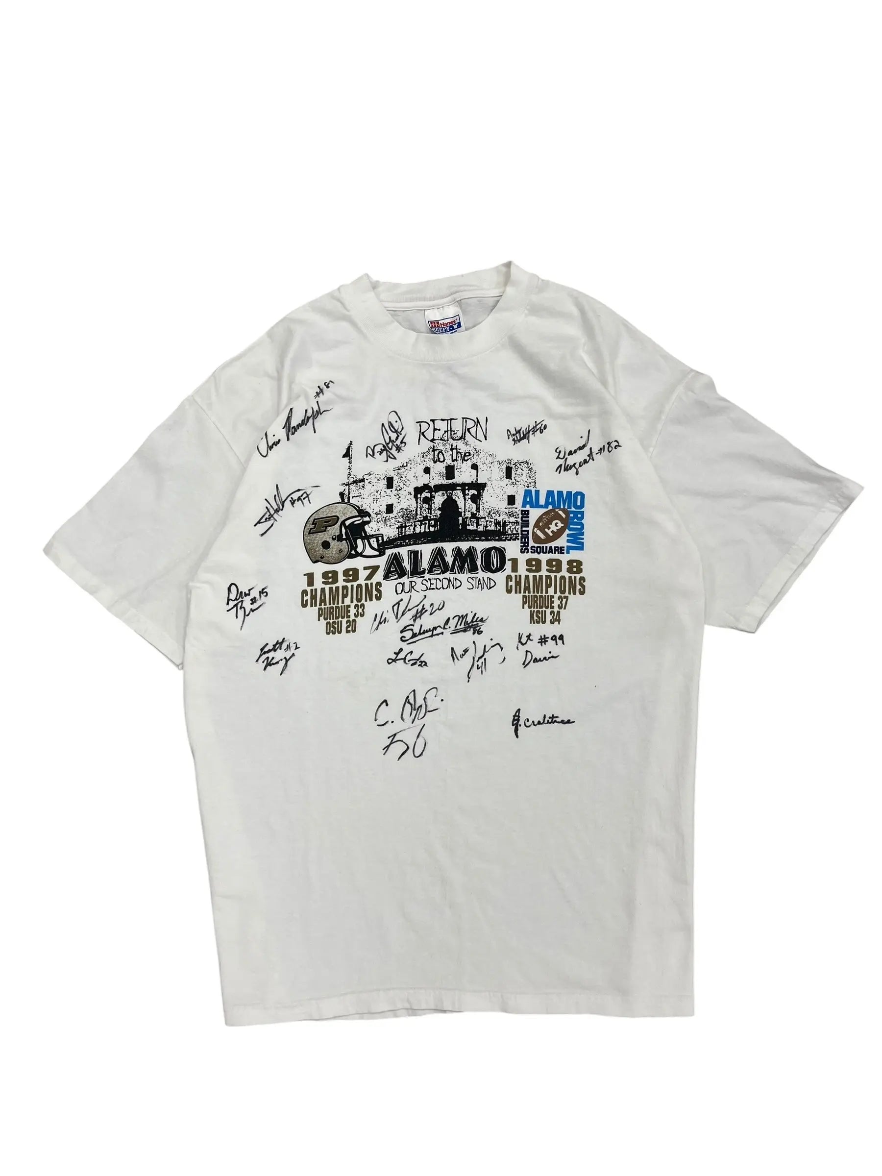 1997 Purdue Alamo Bowl Football Graphic Tshirt - XL Hammered Threads
