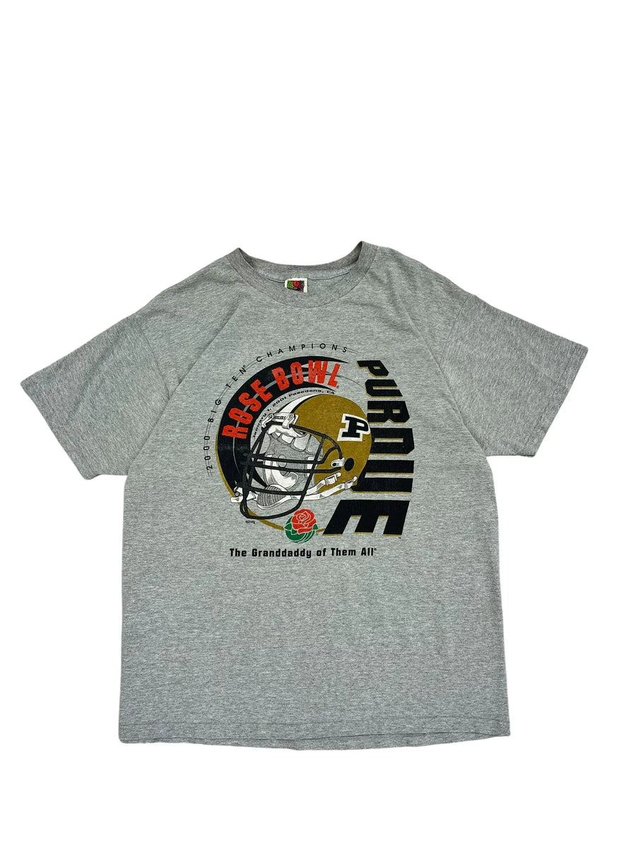 2001 Purdue Football Rose Bowl Graphic Tshirt - XL Hammered Threads