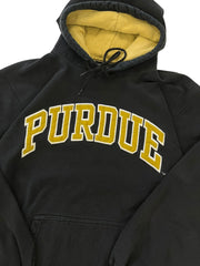 Vintage 90s Purdue Embroidered Hooded Sweatshirt - L Hammered Threads