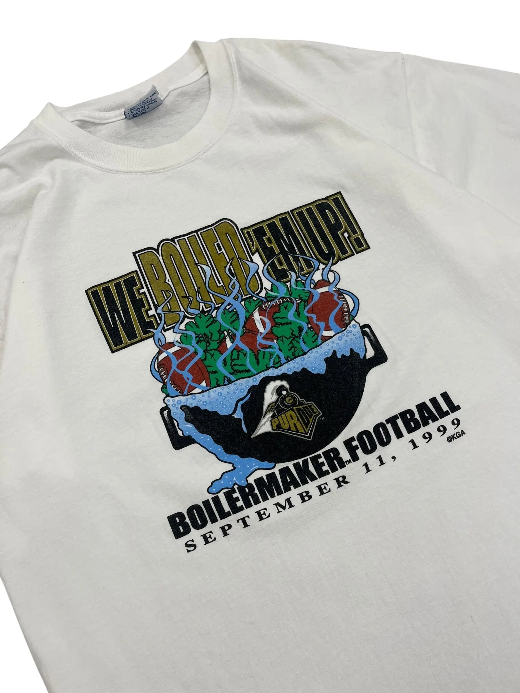 1999 Purdue Boilermaker Football Graphic Tshirt - XL Hammered Threads