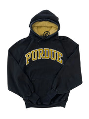 Vintage 90s Purdue Embroidered Hooded Sweatshirt - L Hammered Threads