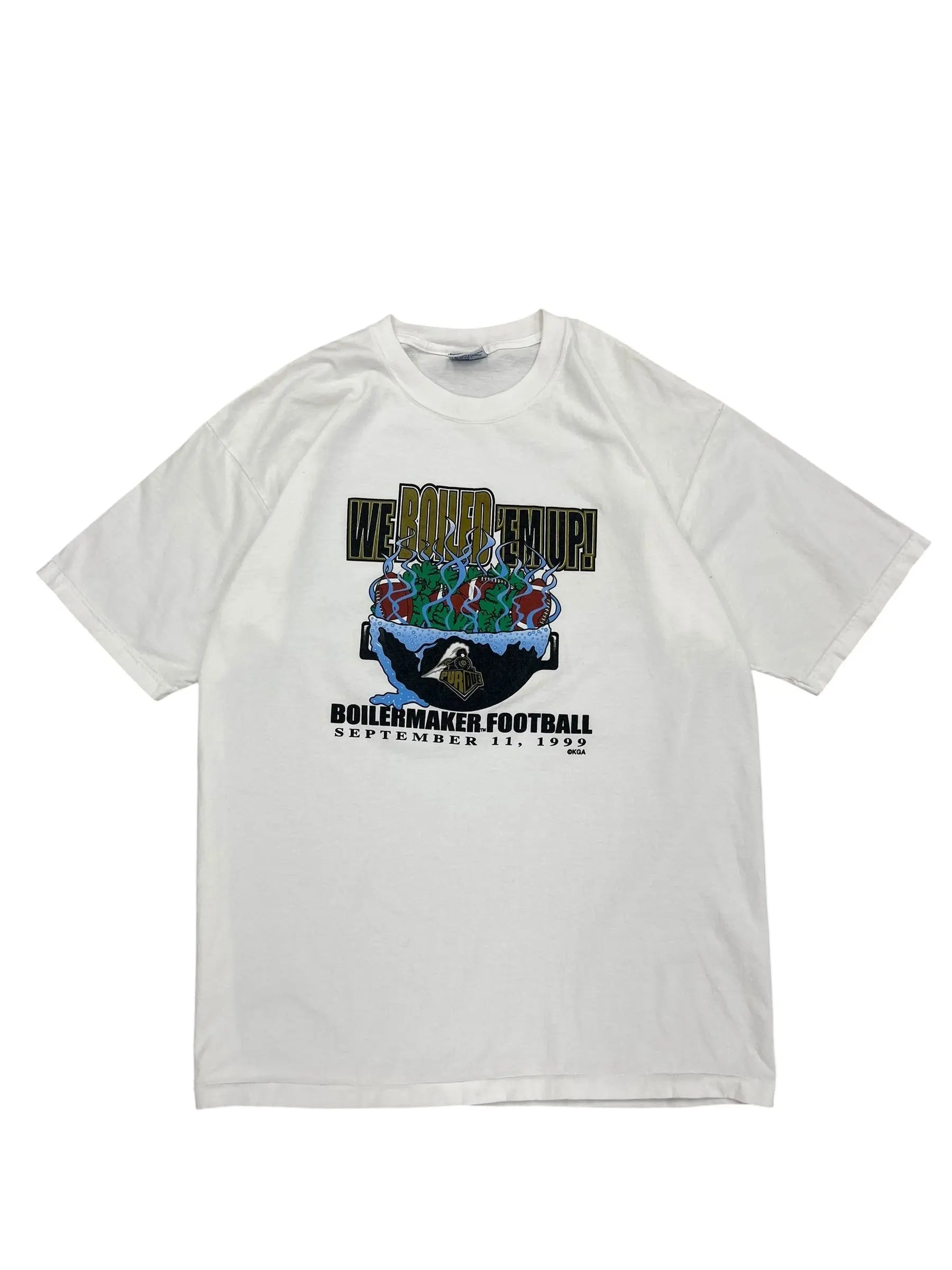 1999 Purdue Boilermaker Football Graphic Tshirt - XL Hammered Threads