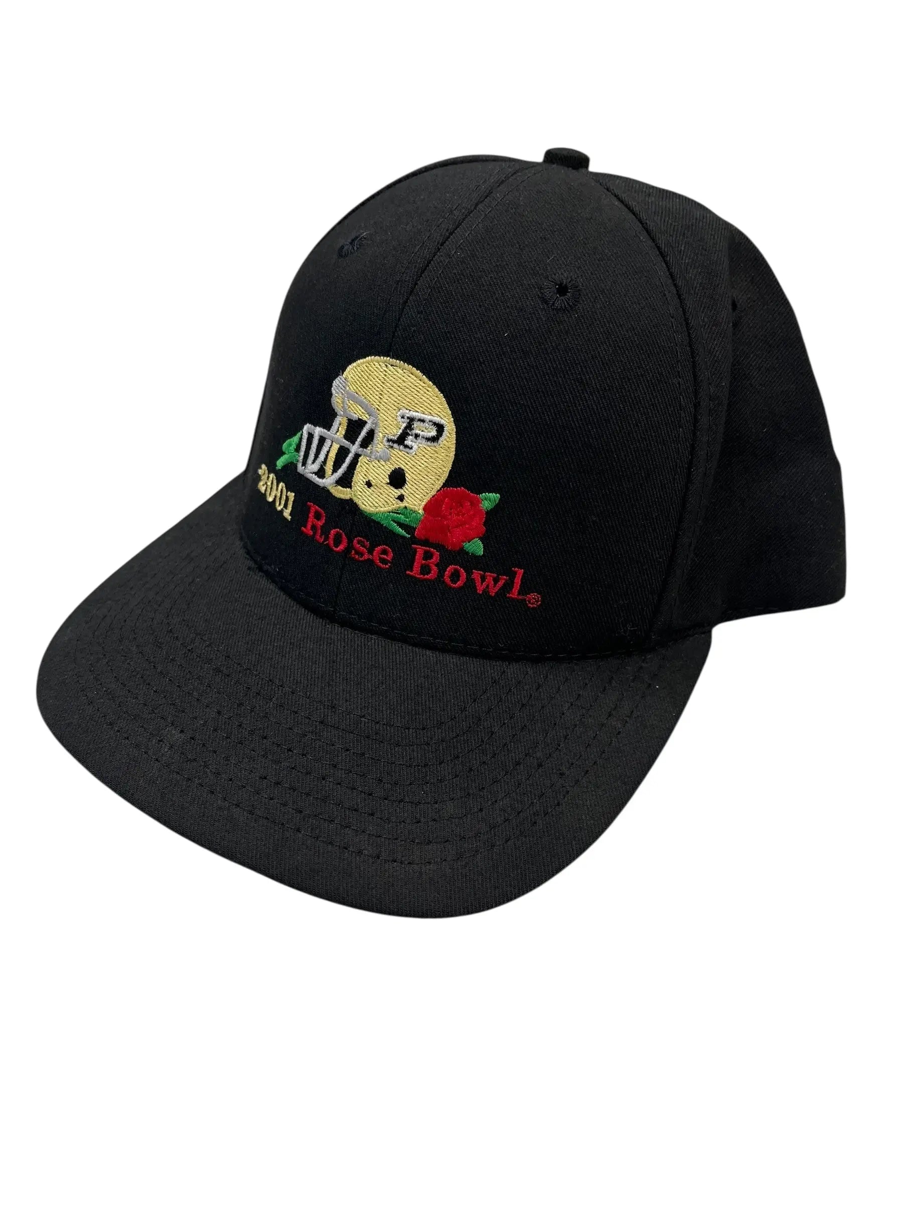2001 Purdue Rose Bowl Embroidered Snap Back Hat Hammered Threads