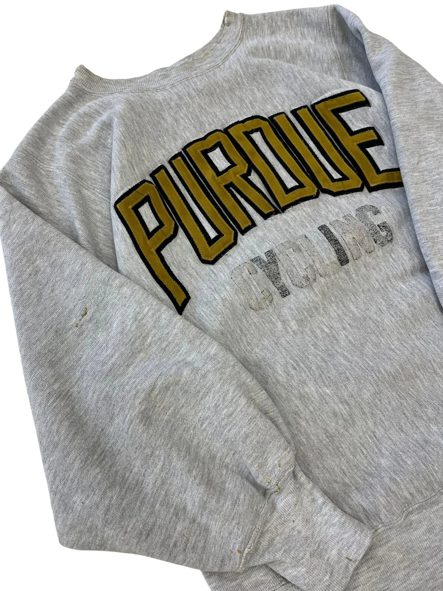 Vintage 90s Purdue Cycling Embroidered Crewneck Sweatshirt - M Hammered Threads