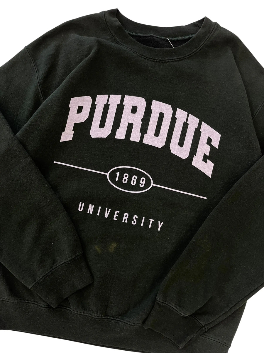 Y2K 2000s Purdue University Graphic Crewneck Sweatshirt - M Hammered Threads
