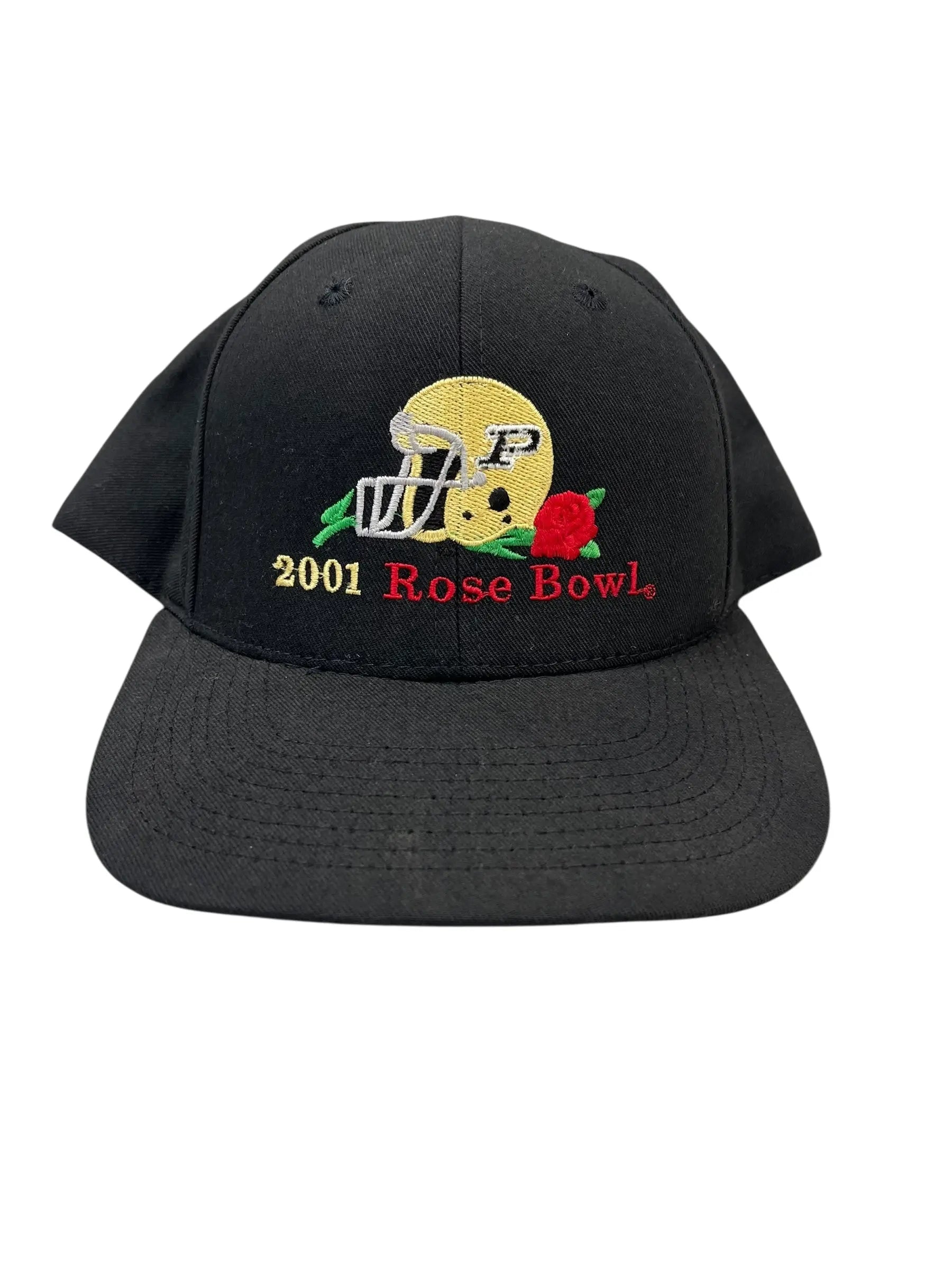 2001 Purdue Rose Bowl Embroidered Snap Back Hat Hammered Threads
