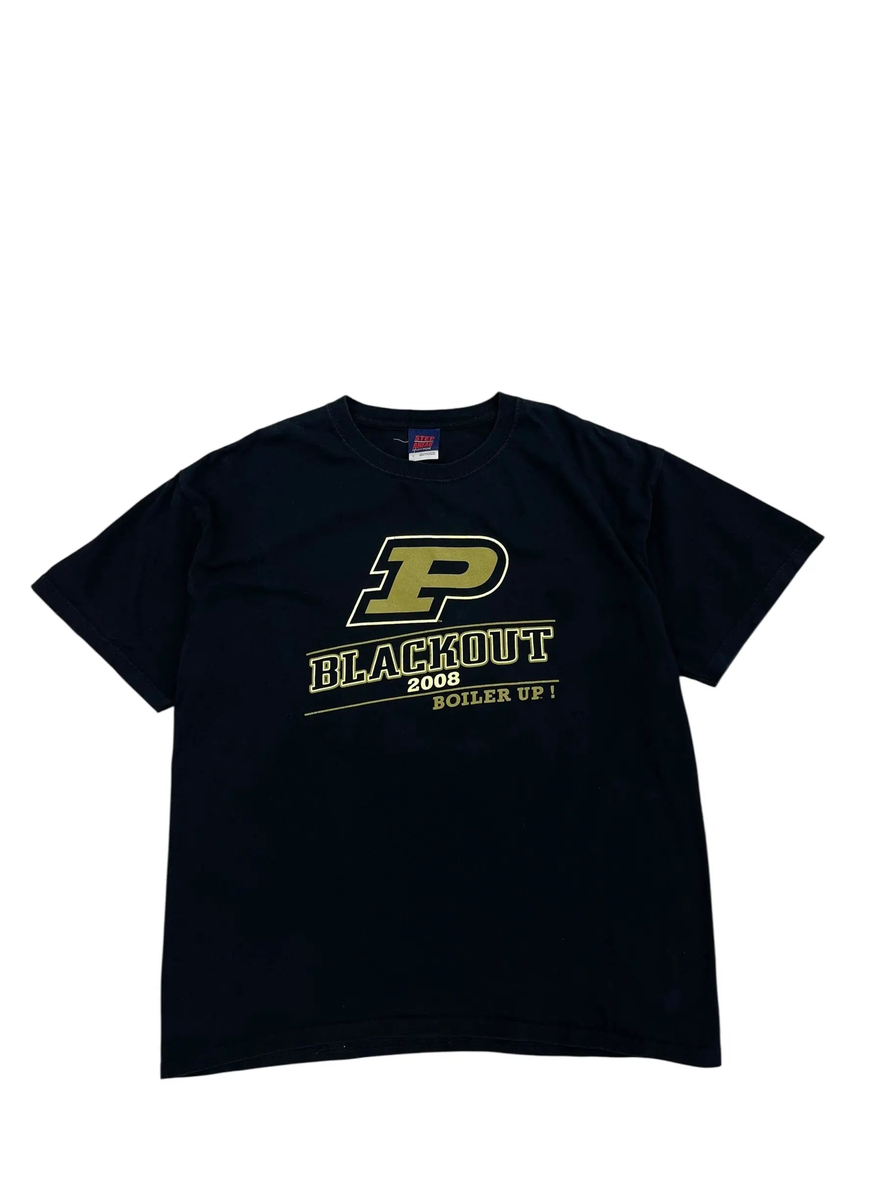 2008 Purdue Football Graphic Tshirt - L Hammered Threads