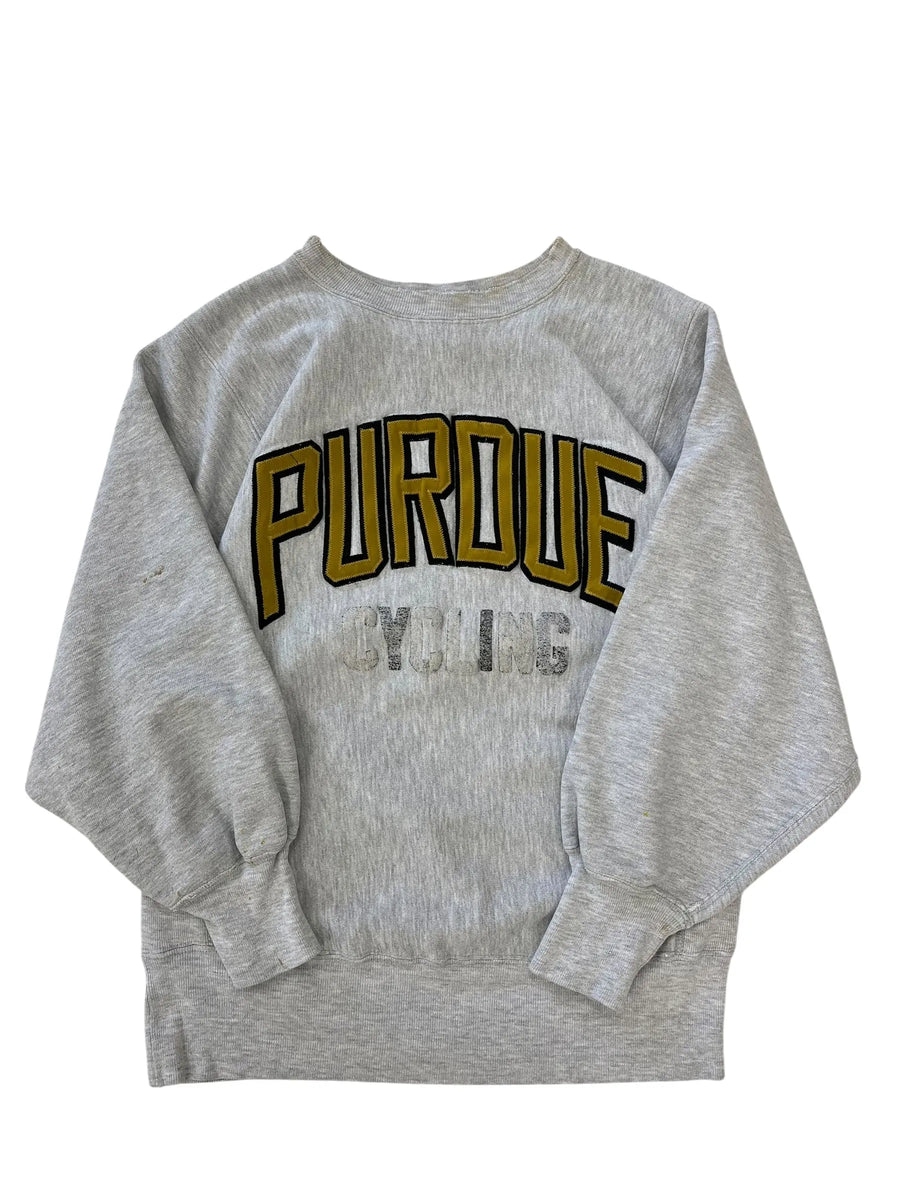 Vintage 90s Purdue Cycling Embroidered Crewneck Sweatshirt - M Hammered Threads