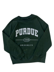 Y2K 2000s Purdue University Graphic Crewneck Sweatshirt - M Hammered Threads
