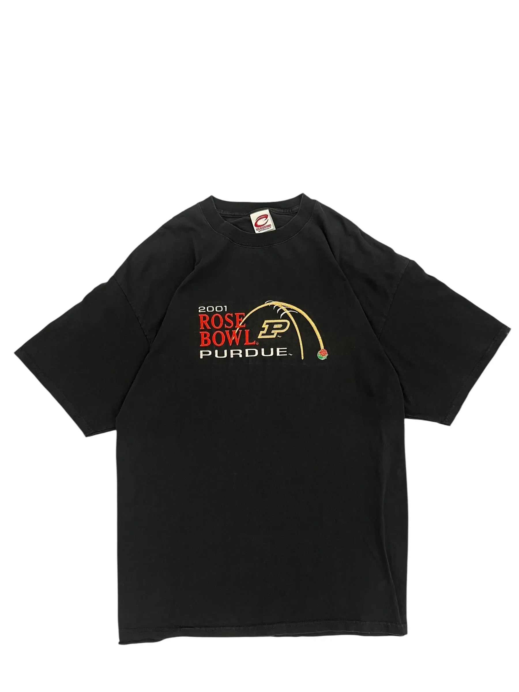 2001 Purdue Football Rose Bowl Embroidered Tshirt - XL Hammered Threads