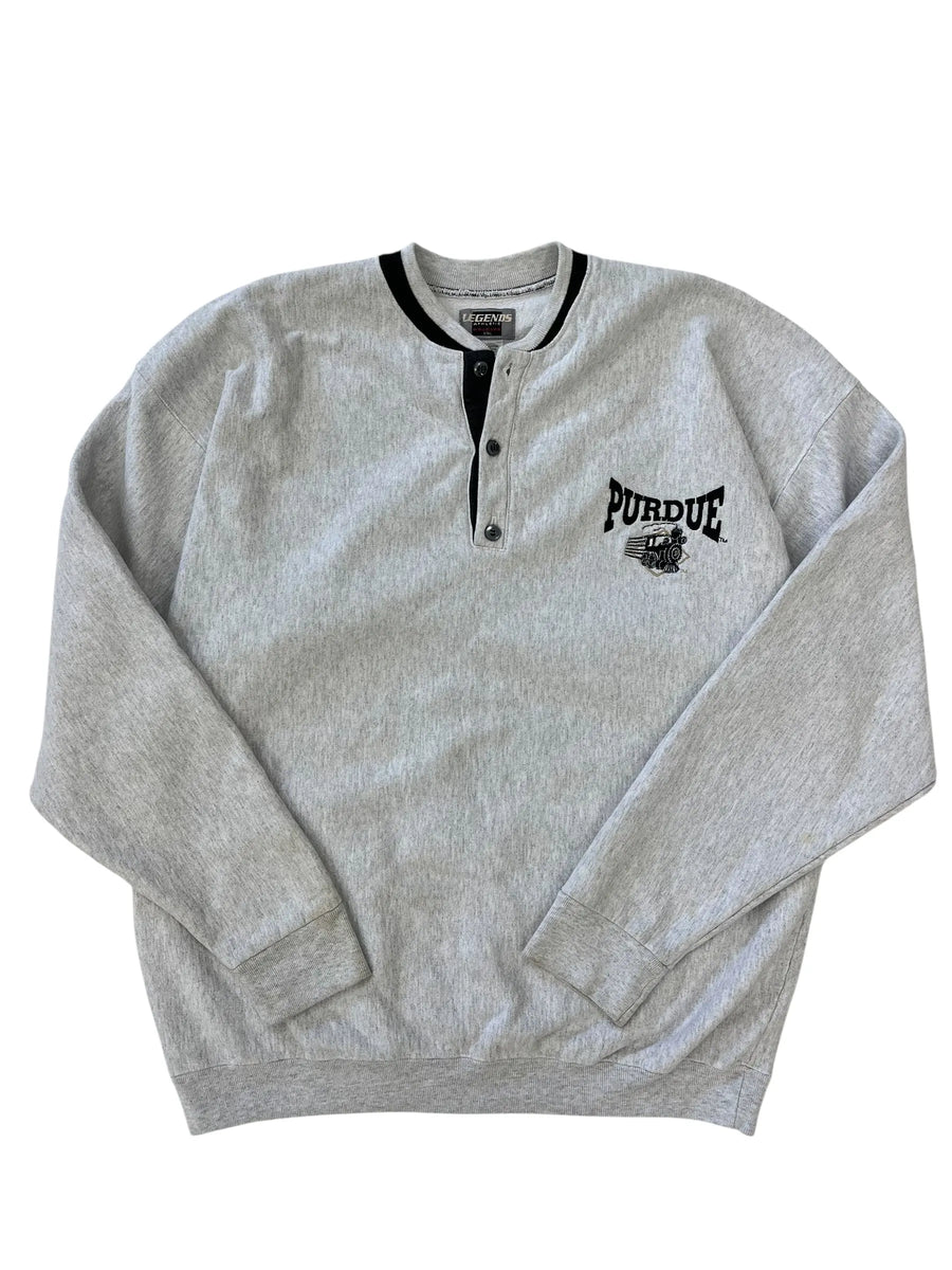 Vintage 90s Purdue Embroidered Crewneck Sweatshirt - XXL Hammered Threads