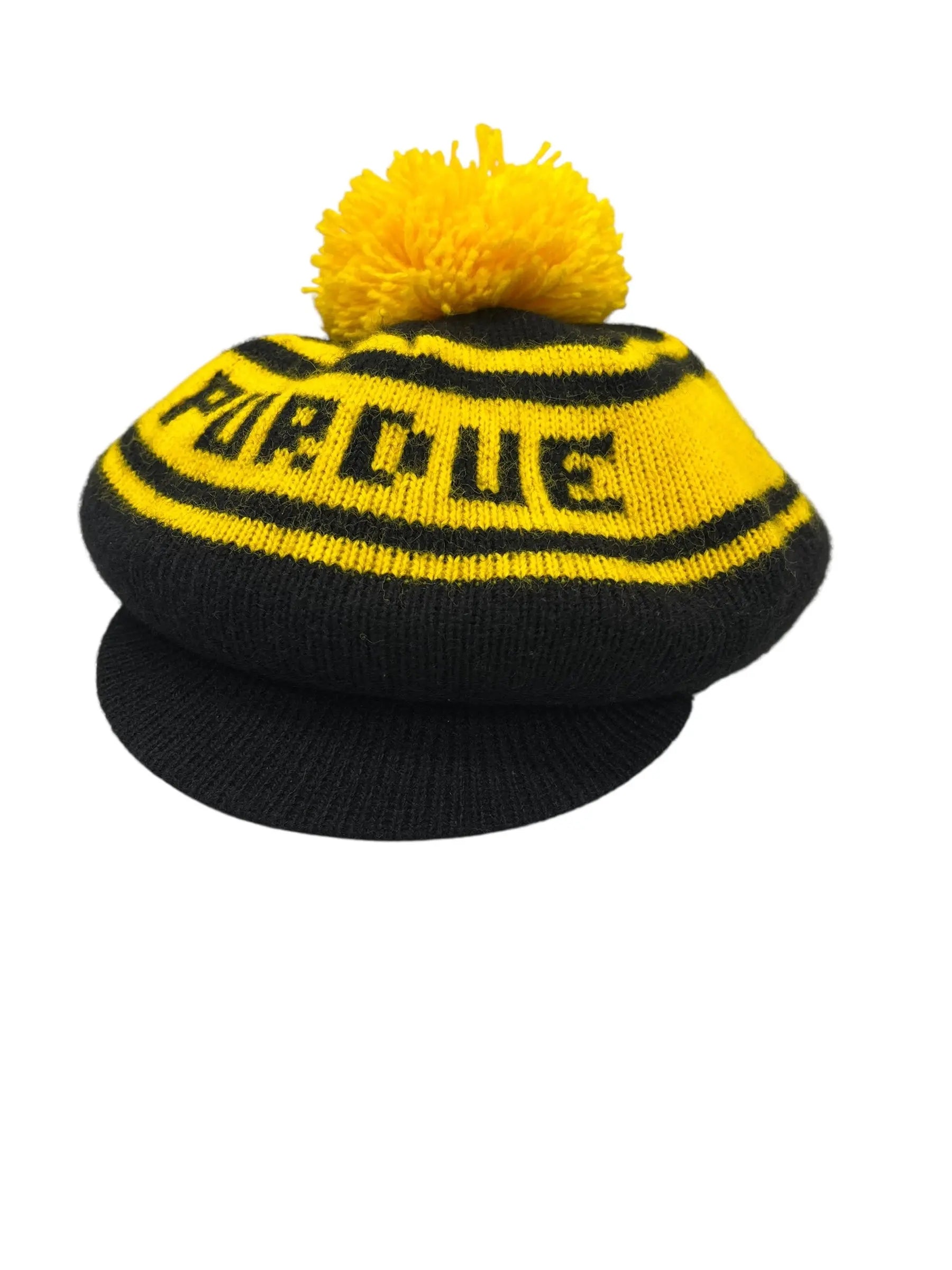 Vintage 80s Purdue Knit Hat Hammered Threads