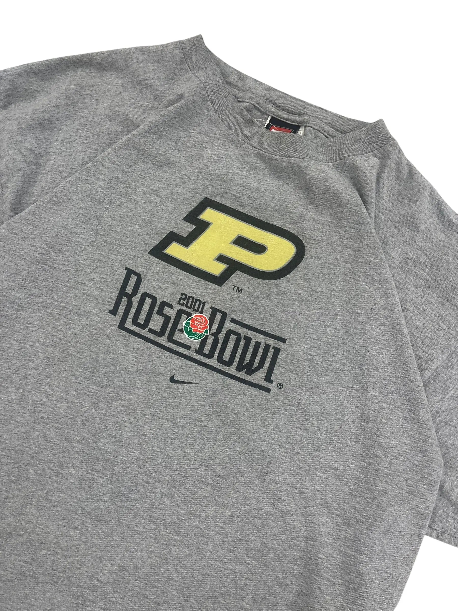 2001 Purdue Nike Rose Bowl Football Graphic Tshirt - XL Hammered Threads