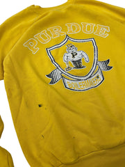 Vintage 80s Purdue Boilermakers Graphic Crewneck Sweatshirt - L Hammered Threads