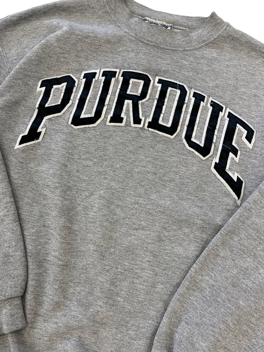 Vintage 90s Purdue Embroidered Crewneck Sweatshirt - L Hammered Threads