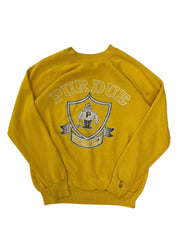 Vintage 80s Purdue Boilermakers Graphic Crewneck Sweatshirt - L Hammered Threads