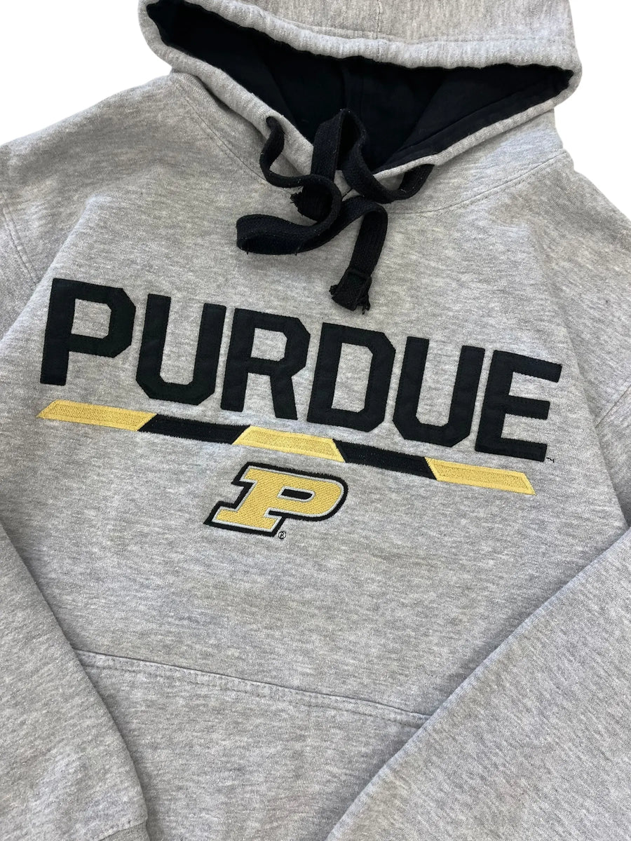 Y2K 2000s Purdue Embroidered Hooded Sweatshirt - M Hammered Threads