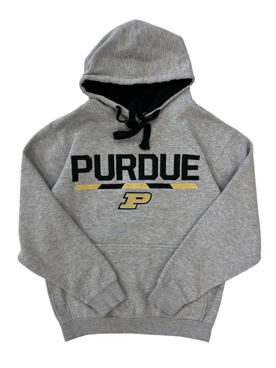 Y2K 2000s Purdue Embroidered Hooded Sweatshirt - M Hammered Threads